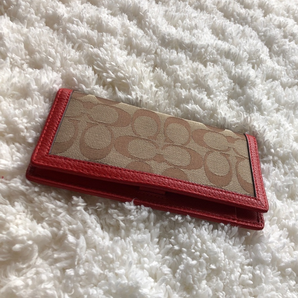 Coach checkbook cover